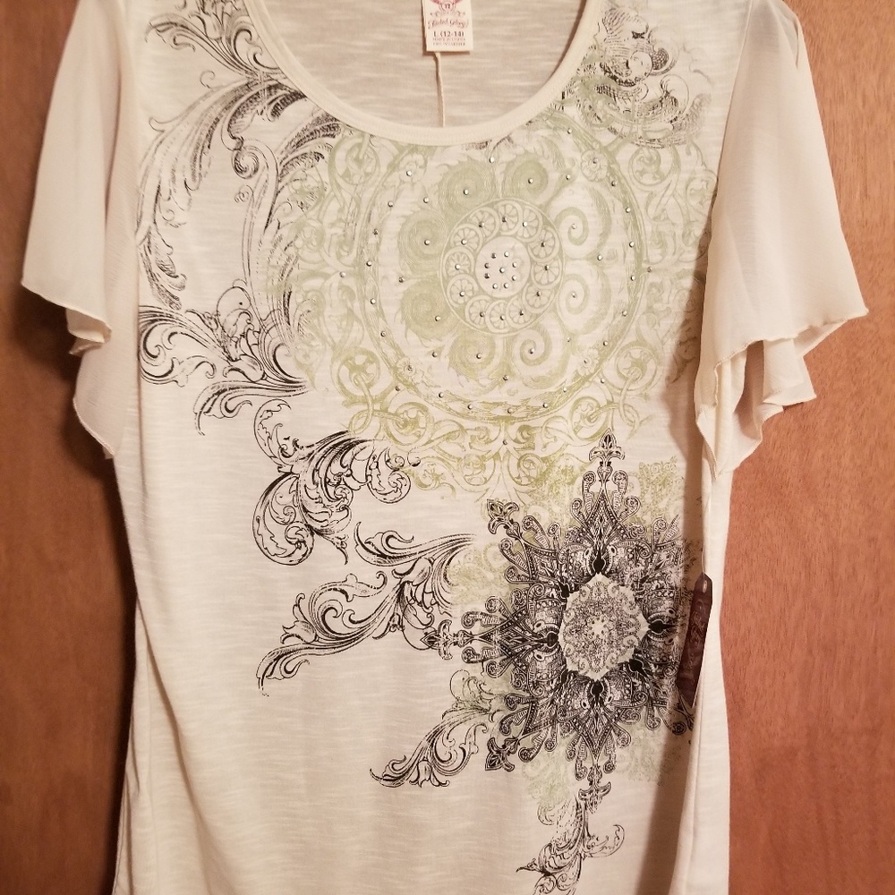 Faded Glory blouse size Large 12-14